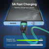 ENKAY 3 in 1 PD100W Type-C to Type-C / 8 Pin / Micro USB Magnetic Fast Charging Cable, Cable Length:1m(Black)