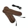 USB Electric Powered Heated Insoles Keep Feet Warm Pad with USB Cable, Size: 35-36 yard(Brown)