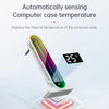 COOLMOON GH3 Pro Computer ARGB Vertical Adjustable Lens Graphics Card Holder, Style: Temperature Display Upgrade Black