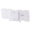 Modern 3D LED Sound Control Colorful Digital Alarm Clock Adjust Brightness Electronic Wall Glowing Hanging Clock with Remote Control(White)