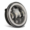 EagleVision DC9-30V 35W 6000K 4000LM 5.75 inch Round Motorcycle 6LEDs Headlight with Angel Eye for Harley-Davidson