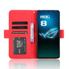 For ASUS ROG Phone 8 Pro Skin Feel Calf Texture Card Slots Leather Phone Case(Red)