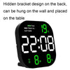 6633 LED Screen Digital Display Timing Desktop Alarm Clock Living Room Hanging Clock(Green Light)