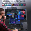 S1 Intel Alder Lake N100 WIFI 5+BT4.2 Office Home Mini PC Win11 DDR4 3200MHz, Spec: 16G+1TB EU Plug