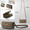 For Samsung Galaxy A56 5G CaseMe C39 RFID Blocking Zipper Wallet Leather Phone Case with Crossbody Strap(Coffee)