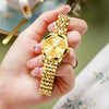 OLEVS 9931 Women Butterfly Buckle Luminous Waterproof Quartz Watch(Gold)