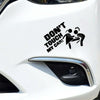 10pcs Car Sticker Do Not Touch My Car Personalised Reflective Warning Sticker(White)