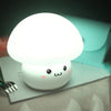 Silicone Colorful Mushroom Night Light Bedside Sleeping Table Lamp, Power source: 0.8W(Obedient Mushroom)