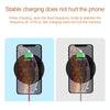 10W Portable Suction Cup Mobile Phone Fast Charging Wireless Charger, Length: 1.5m(White + Black)