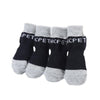 Dog Socks XL Dark Grey - Anti-Slip, Cotton, 4 Pack