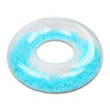 Thickened Transparent Feather PVC Inflatable Swimming Ring 70cm(Blue)