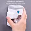 Bathroom Wall-mounted Automatic Toothpaste Squeezing Artifact(Gray)