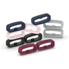 20mm Silicone Watch Strap Keepers, Grey, 10pcs - Security Buckle