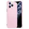 For iPhone 11 Pro Nano Lens Cover Liquid Silicone Phone Case(Pink)