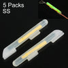 5 Packs OCEAN SUN Clip-On Luminous Float Night Fishing Light Stick, SS, Fits Rod Tip 0.6-1.4mm