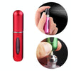Portable Mini Aluminum Refillable Perfume Bottle Spray Empty Cosmetic Containers Atomizer, Capacity:5ml(Red)
