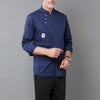 Men and Women Hotel Canteen Cake Baker Kitchen Long Sleeve Work Clothes, Size:S(Blue)