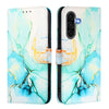 For Samsung Galaxy A56 5G PT003 Marble Pattern Flip Leather Phone Case(Green)