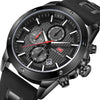 MINI FOCUS MF0089G Waterproof Quartz Watch Luminous Men Sports Watch(Black Surface  Black Shell Black Belt)