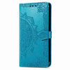 For Xiaomi Redmi K70 Mandala Flower Embossed Leather Phone Case(Blue)