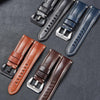 3 PCS Stainless Steel Brushed Pin Buckle Watch Accessories, Color: 22mm Black