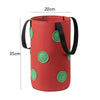 Multi-Mouth Hanging Strawberry Plant Bag With 13 Holes, Size: 20x35cm(Red)