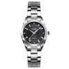 SKmei 1620 Delicate Rhinestone Creative Casual Waterproof Quartz Women Watch Steel Strap Watch(Black)