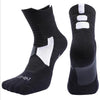 Outdoor Sport Professional Cycling Socks Basketball Soccer Football Running Hiking Socks, Size:M(Black)