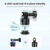 TELESIN CQM-001 Universal Magnetic Quick Release Adapter Kit For Sports Cameras(Black)