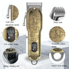 RESUXI USB Retro Piaget Hair Clipper LCD Digital Display High-Power Hair Clipper, US Plug