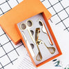 4 In1 False Eyelash Assistant Eyebrow Clipper Beauty Tool(Golden)