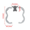 For DJI Avata 2 STARTRC Drone LED Propeller Protective Guard Anti-collision Ring (Transparent)