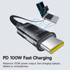 Baseus CD Series PD100W USB-C / Type-C to USB-C / Type-C Fast Charging Data Cable, Length:2m(Black)