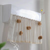 Air Conditioner Windshield Anti-Direct Blow Baby Windshield Curtain Dust Cover, Model: Vertical White Rabbit