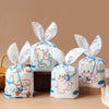 1bag Candy Packaging Bags Baking Biscuit Gift Bags 13.5x22cm(White Rainy Animal)