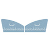 1 Pair Car Window Magnet Sunshade Curtain Heat Insulation Sun Block(Antlers)
