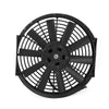 12V 80W 12 inch Car Cooling Fan High-power Modified Tank Fan Cooling Fan Powerful Auto Fan Mini Air Conditioner for Car(Black)