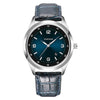 YAZOLE 552 Luminous Pointer Calendar Waterproof Quartz Watch(Number+Blue)