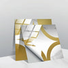 20 PCS 20cm PVC Crystal Covered Film Geometric Pattern Tile Wall Sticker(TS240)