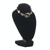 16 x 10cm Suede Portrait Neck Model Stand Necklace Jewelry Display Rack Jewelry Holder