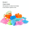 13pcs/Set Children Beach Toys Set Large Sand Shovel Bucket Sand Digging Tools Hourglass, Color: Blue Lace Barrel