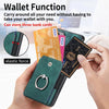 For Samsung Galaxy S25+ 5G Retro Skin-feel Ring Card Wallet Phone Case(Green)