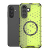For Samsung Galaxy A26 5G Honeycomb Magnetic Ring Shockproof Phone Case(Green)