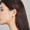 S925 Sterling Silver Silver Simple Ear Clip Women Earrings