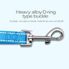 Reflective Adjustable Dog Lead – Blue – Soft Handle – Nylon