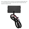 Compact LED Digital Display Time Voltmeter, Specification: 2 in 1 Temperature White
