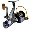 YUMOSHI MG40 Double Unloading Metal Head Front and Rear Brake Fishing Reel