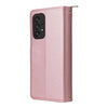 For Samsung Galaxy A33 5G Nine-card Slots Zipper Wallet Bag Leather Phone Case(Rose Gold)