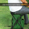 Multifunctional Folding Stool Portable Ice Pack Stool Lightweight Outdoor Stool(Green)