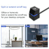 Desktop Computer Mobile Switch Computer Extension Cable Start Button, Color: Orange Case Blue Light 4m Cable
